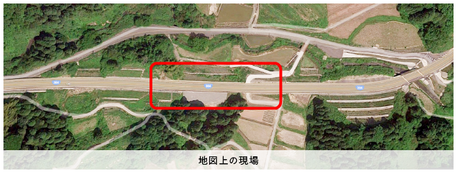 地図上の現場